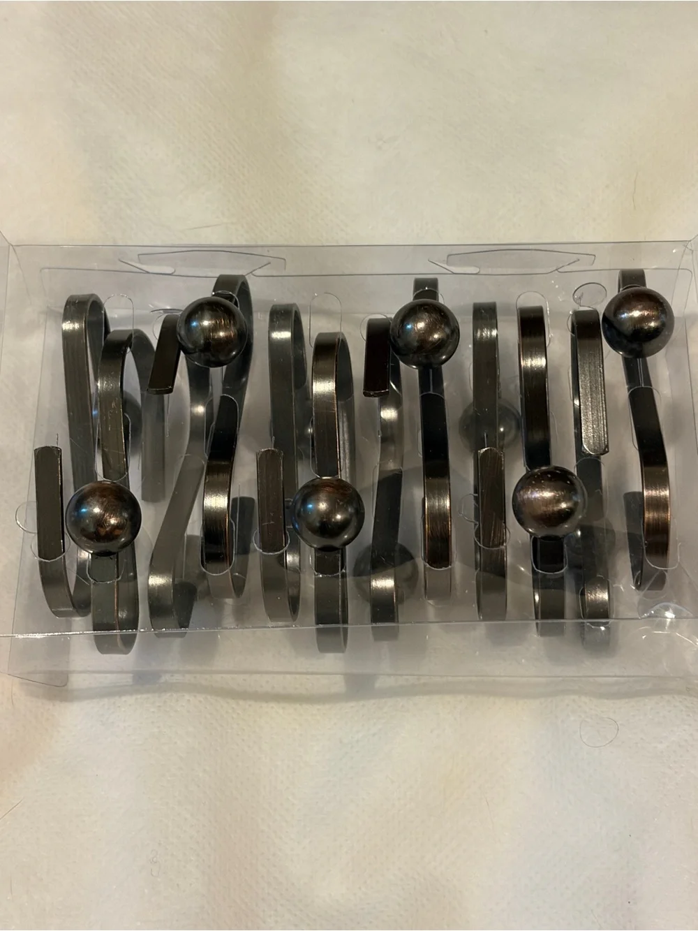 COSFY Bronze Shower Curtain Hooks - Set of 12